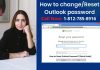 How to change/Reset Outlook password