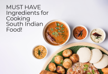Image with south Indian foods