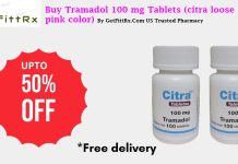 Tramadol 100 mg (citra loose pink color)