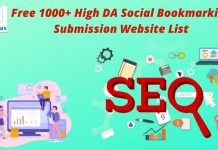 Free High DA Social Bookmarking Sites With Complete Information