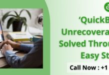 ‘QuickBooks Unrecoverable Error’ Solved Through These Easy Steps!