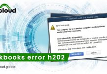 Quickbooks error H202